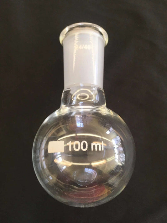 Single Neck Round Flask - 100ml - (24/40) - Viking Lab Supply