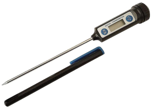 CTE Market Digital Thermometer with Instant Read Extra Long Probe for Safely Cooking Meat, Candy, Water, BBQ, and more. Sold by Viking Lab Supply