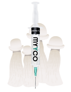 MYYCO Albino Penis Envy Mushroom - Isolated Liquid Culture (10 cc)