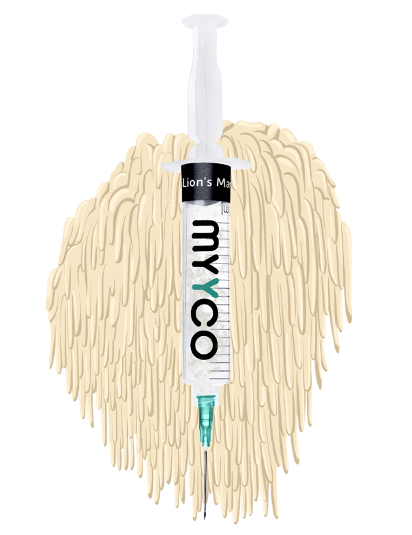 MYYCO Lion's Mane Mushroom - Isolated Liquid Culture (10 cc) - Medicinal