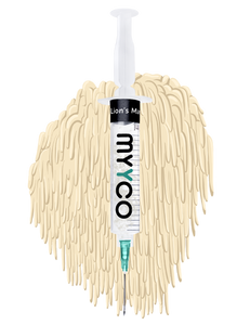 MYYCO Lion's Mane Mushroom - Isolated Liquid Culture (10 cc) - Medicinal