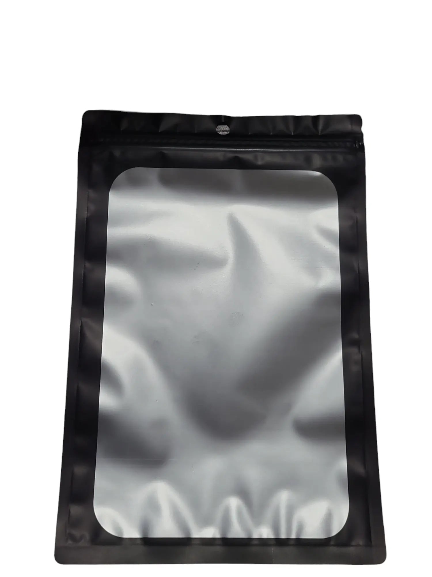 Mylar Bag - 1 Oz (1ct) Black/Clear Window - Viking Lab Supply