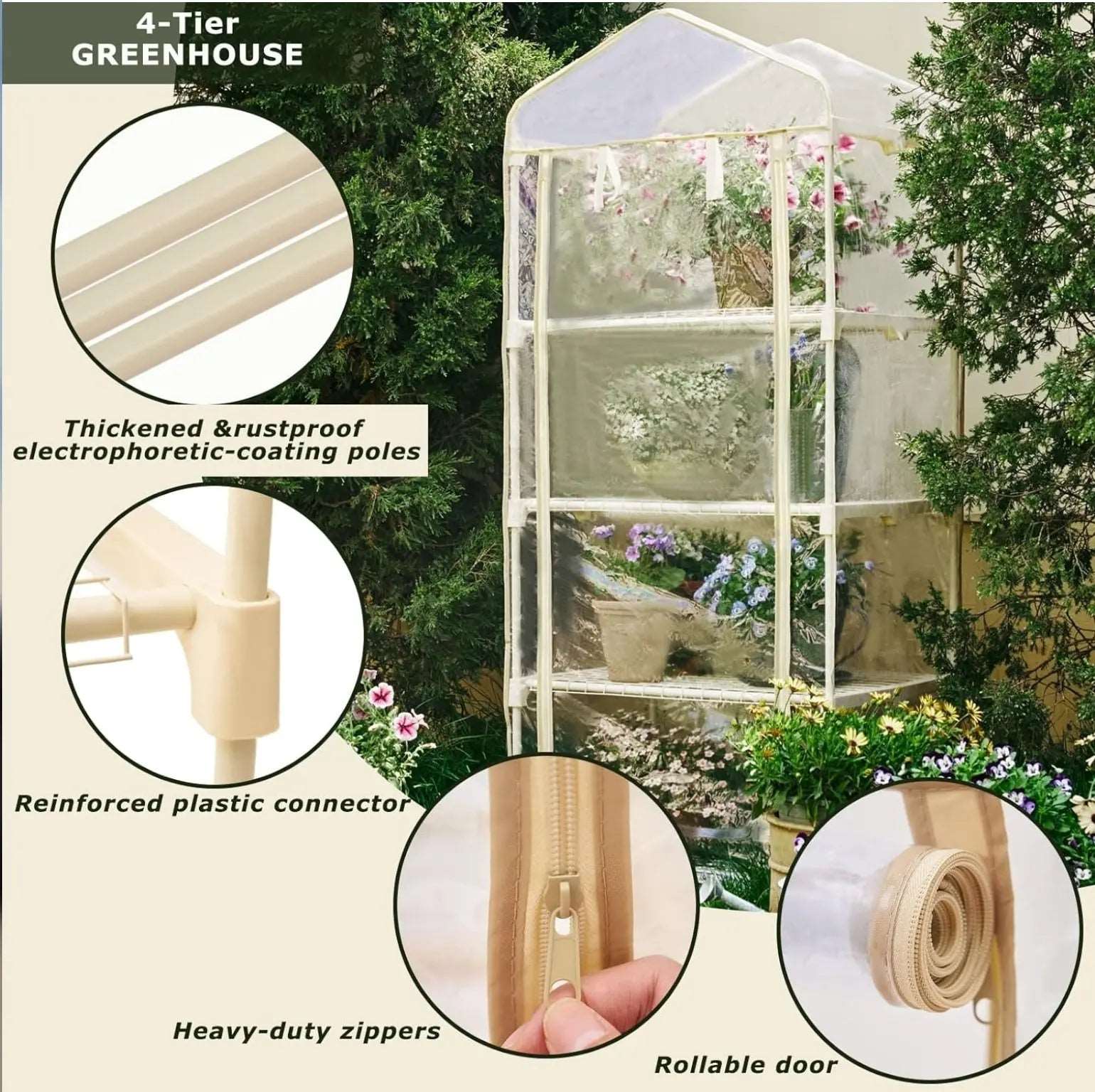 4 Tier Mini Greenhouse - Viking Lab Supply