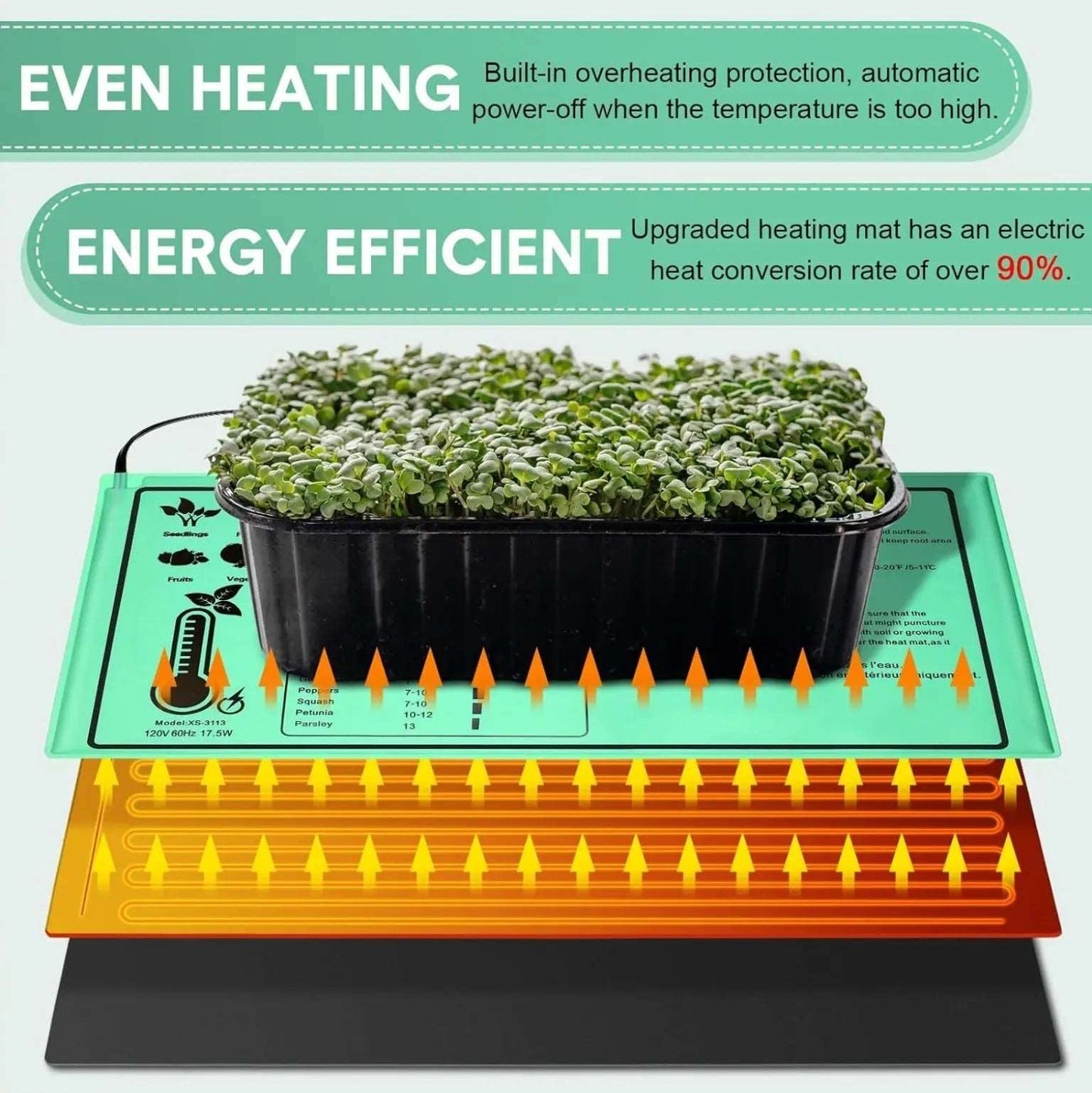 Mycology and Plant Seed Starter Heat Pad - Viking Lab Supply