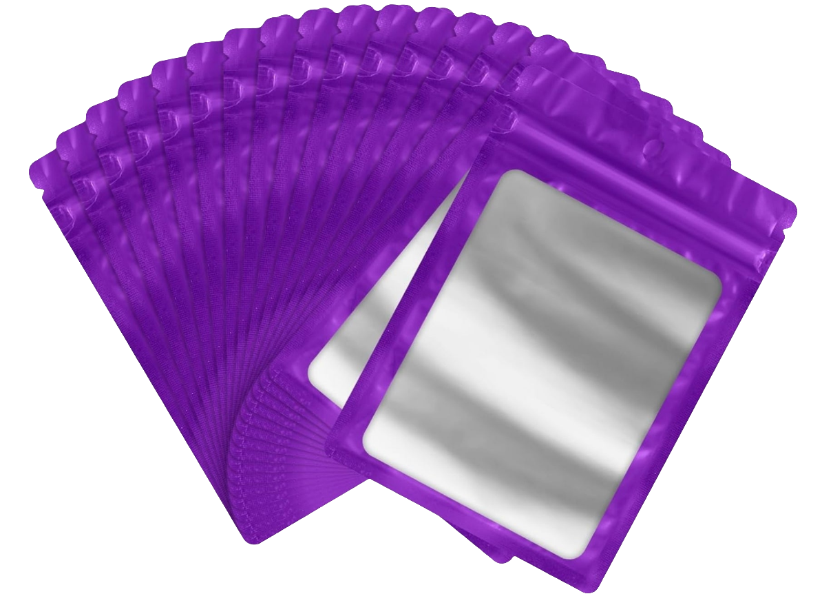 Purple 1g Mylar Bags sold here