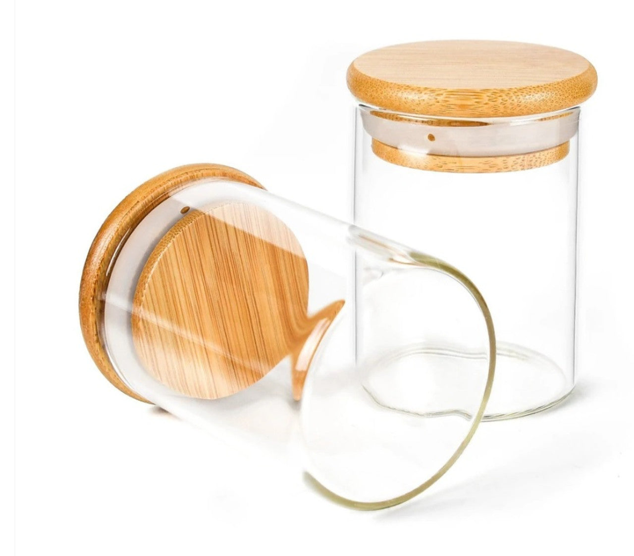 Glass Jar w/ Wooden Lid (4oz)