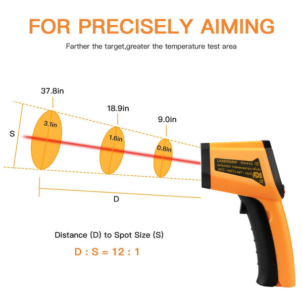 Infrared Thermometer -50°C to 500°C(-58°F to 752°F)