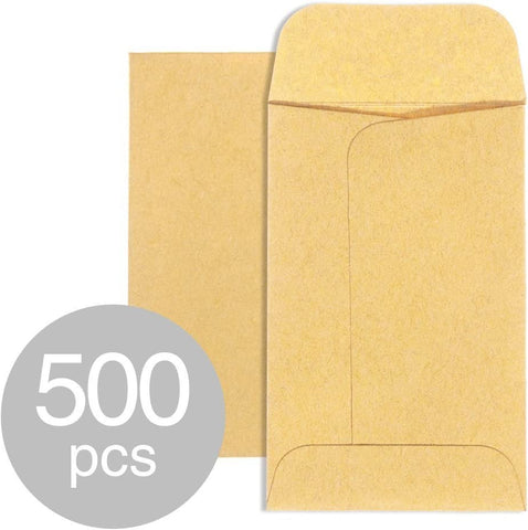 Small envelops 500 pack, self-adhesive. Small packets for storing coins, seeds, stamps, or other small things.