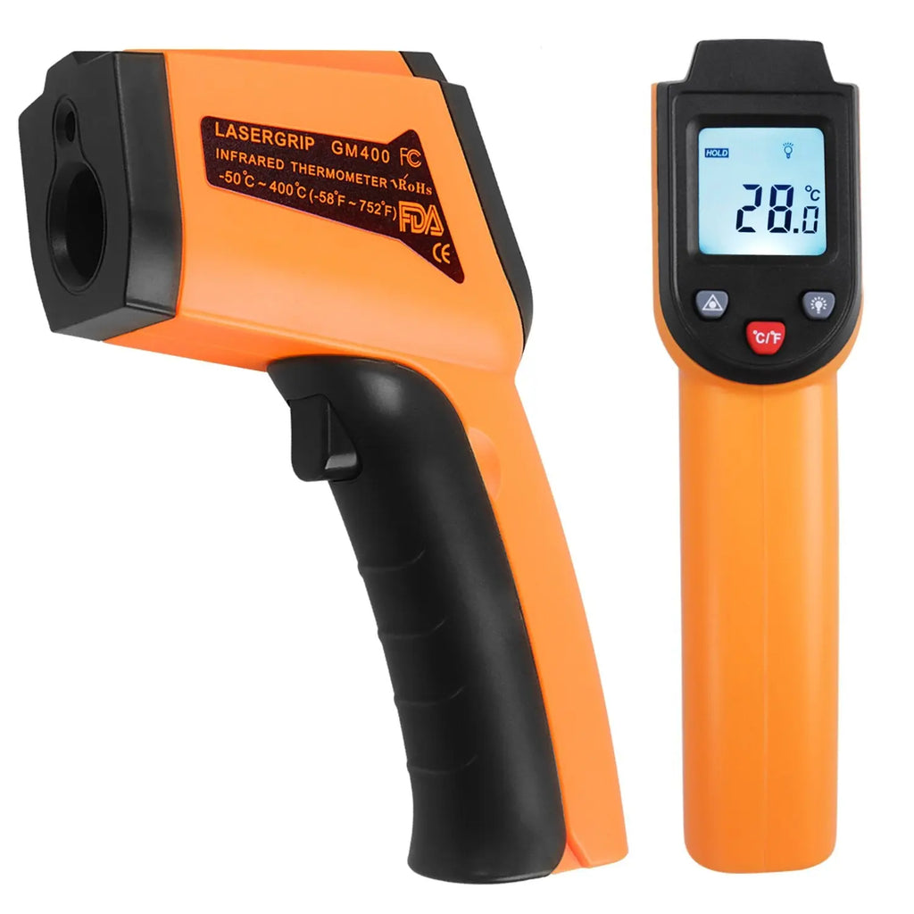Infrared Thermometer -50 ̊C to 400 ̊C, Kitchen Digital Laser Infrared Temperature Gun for Objects and Water