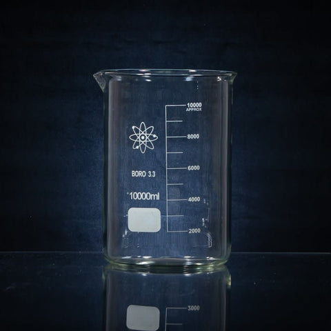 Industrial Strength, 10ml capacity Beaker for Laboratory Usage Sold by Viking Labs Supply